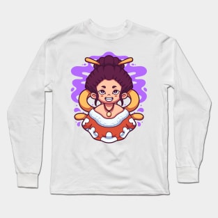 Kawaii Geisha Long Sleeve T-Shirt